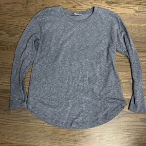 LOFT BLUE GRAY LONG SLEEVE T- SHIRT - SIZE M